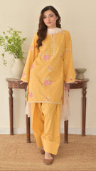 Sunaina Farshi Shalwar Emb 3pc