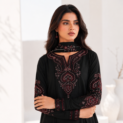 Anarkali Emb Maxi 3pc Set