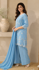 Raya Emb Shalwar 3pc
