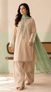 Inzi Embroidered 3pc