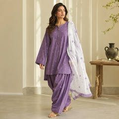 Rose Emb Farshi Shalwar 3pc