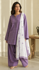 Rose Emb Farshi Shalwar 3pc