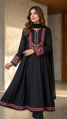 Nath Black Emb Maxi 3pc