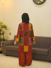 Khaddar Berry Co Ord Set