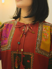 Khaddar Berry Co Ord Set