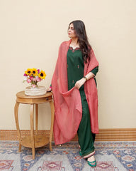 Hasena Emb Farshi Shalwar Set