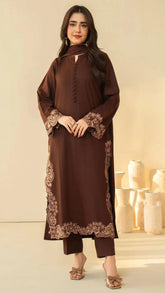 Tiraz Emb Shawl 3pc Set