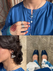 Aroba Blue Farshi Shalwar Set