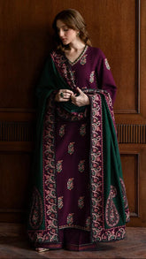 Hezlin Emb Shawl 3pc Set