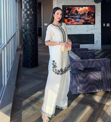 Mehmal Handmade Khaddar Emb Set
