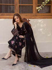 Black Ramona Emb 3pc Set