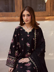 Black Ramona Emb 3pc Set