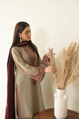 Jaman Emb Shawl 3pc