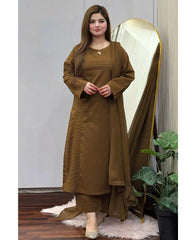 Lawn Solid Mehndi 3pc