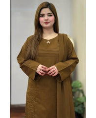 Lawn Solid Mehndi 3pc