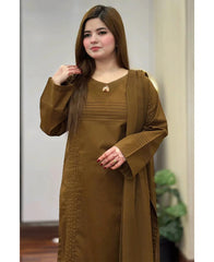 Lawn Solid Mehndi 3pc