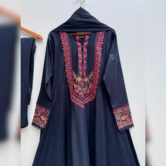 Nath Black Emb Maxi 3pc