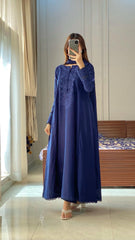 Nath Blue Emb Maxi 3pc