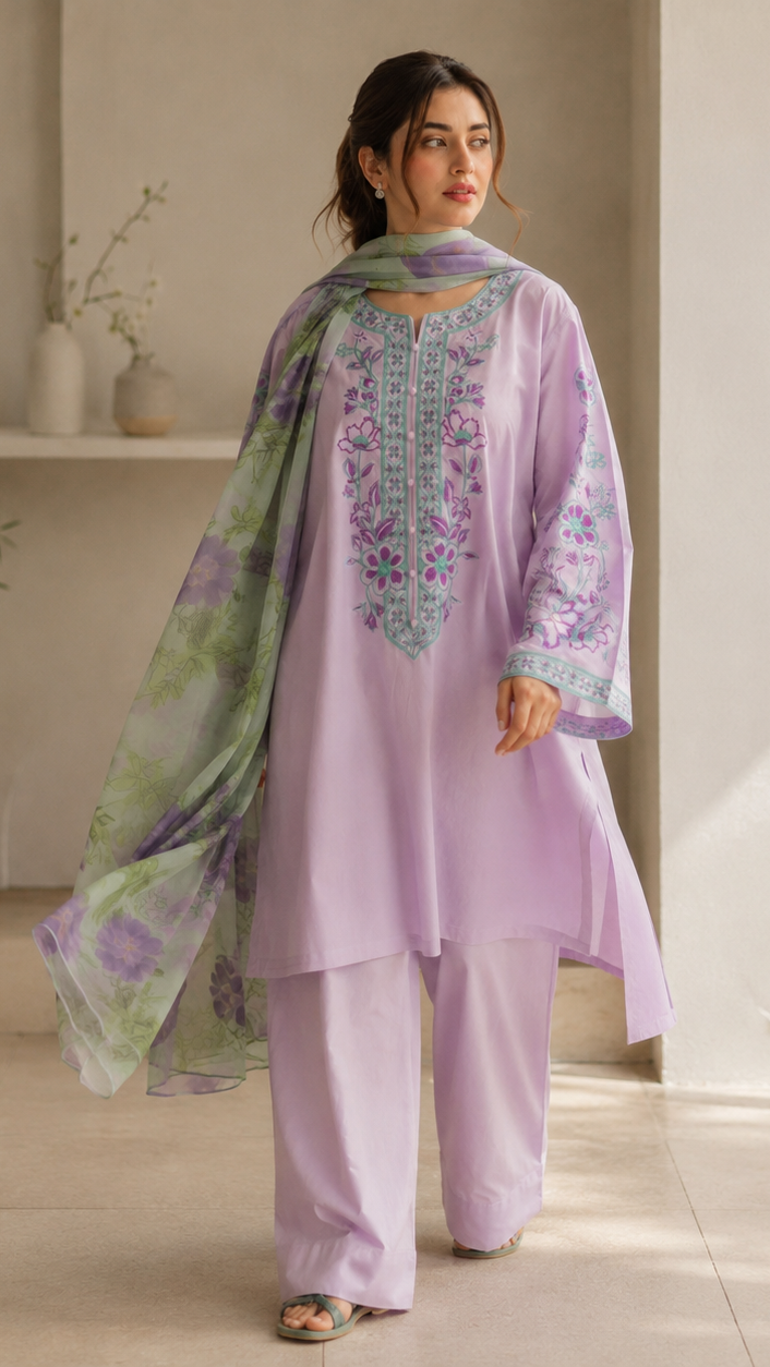 Jamaima Emb Farshi Shalwar 3pc