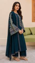Adab Embroidery 3pc