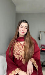 Naqshi Embroidered 3pc
