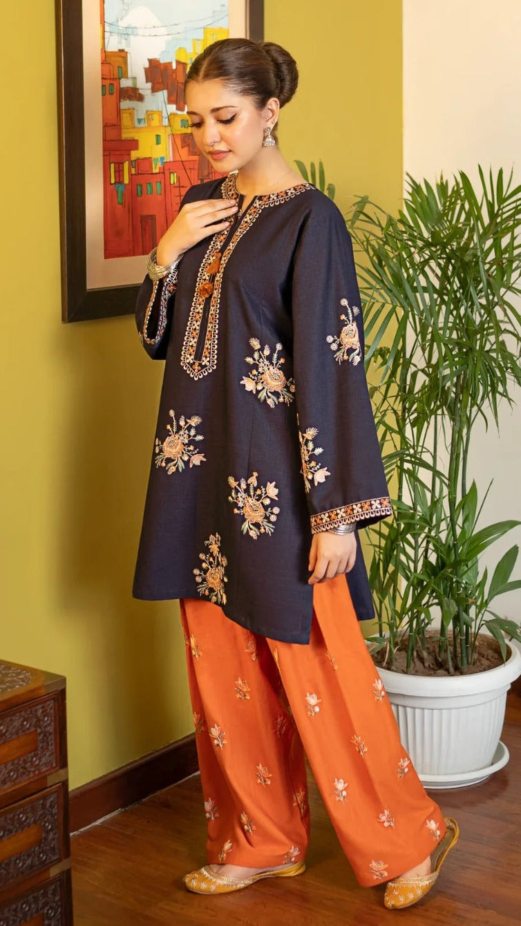 Chand Emb Farshi Shalwar Set