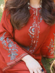 Khaddar Emb Co Ord Set