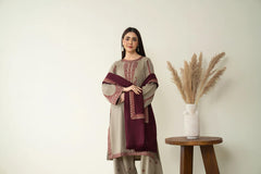 Jaman Emb Shawl 3pc