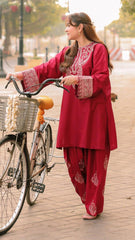 Sadaf Emb Farshi Shalwar Set