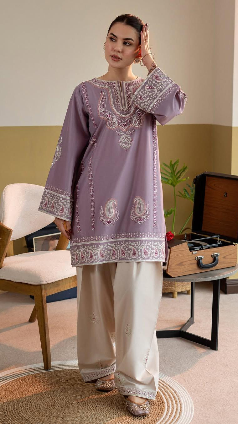 Qaifa Emb Farshi Shalwar Set