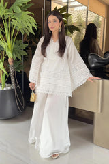 Pristine White ChikanKari Set
