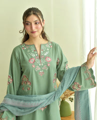 Pari Emb Farshi Shalwar 3pc