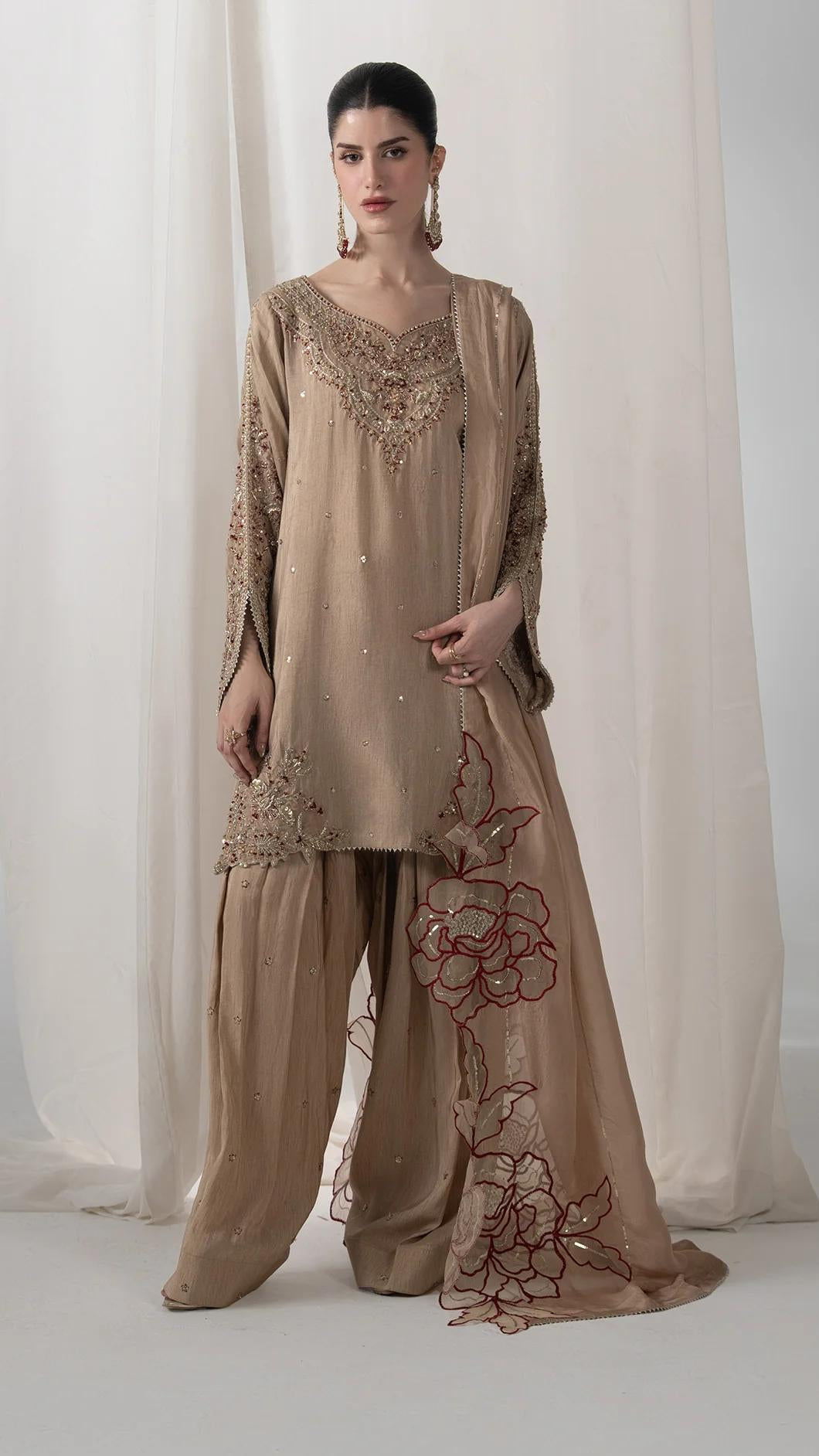 Zarouq Embroidered 3pc
